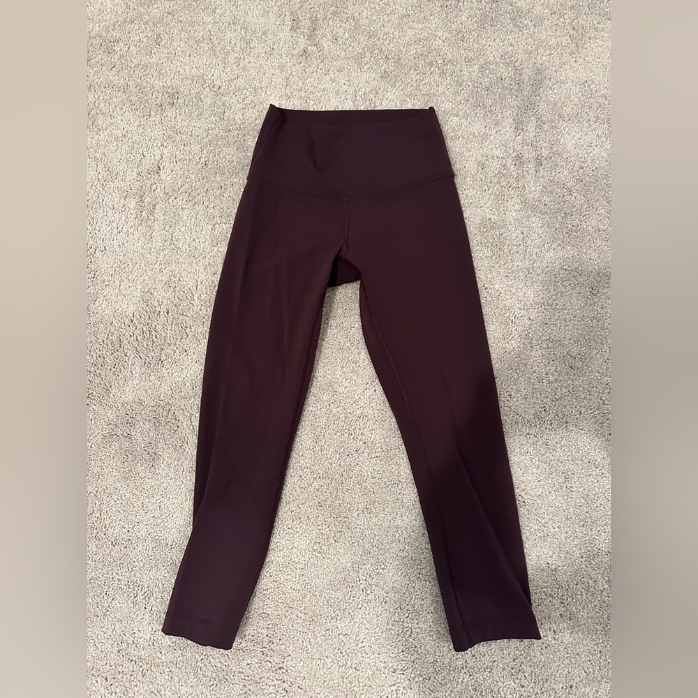 Burgundy/Purple Lululemon Cropped Leggings